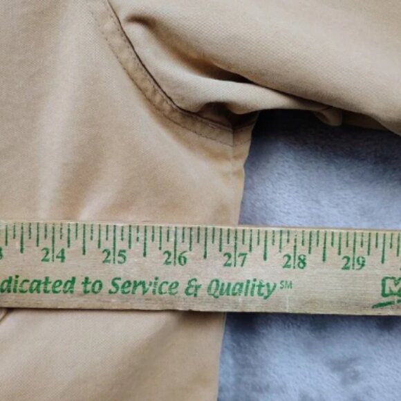 Vintage Woolrich Chore Barn Jacket Plaid Lined Men's Sz XL Tan Suede Collar 90s - Picture 10 of 13